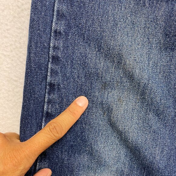 Levis 505 Jeans Mens 33 Blue Denim Straight Leg Medium Washed - Picture 4 of 13